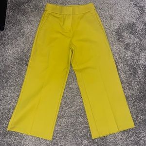 Ann Taylor Loft Green Wide Leg Cropped Pant Size 0P